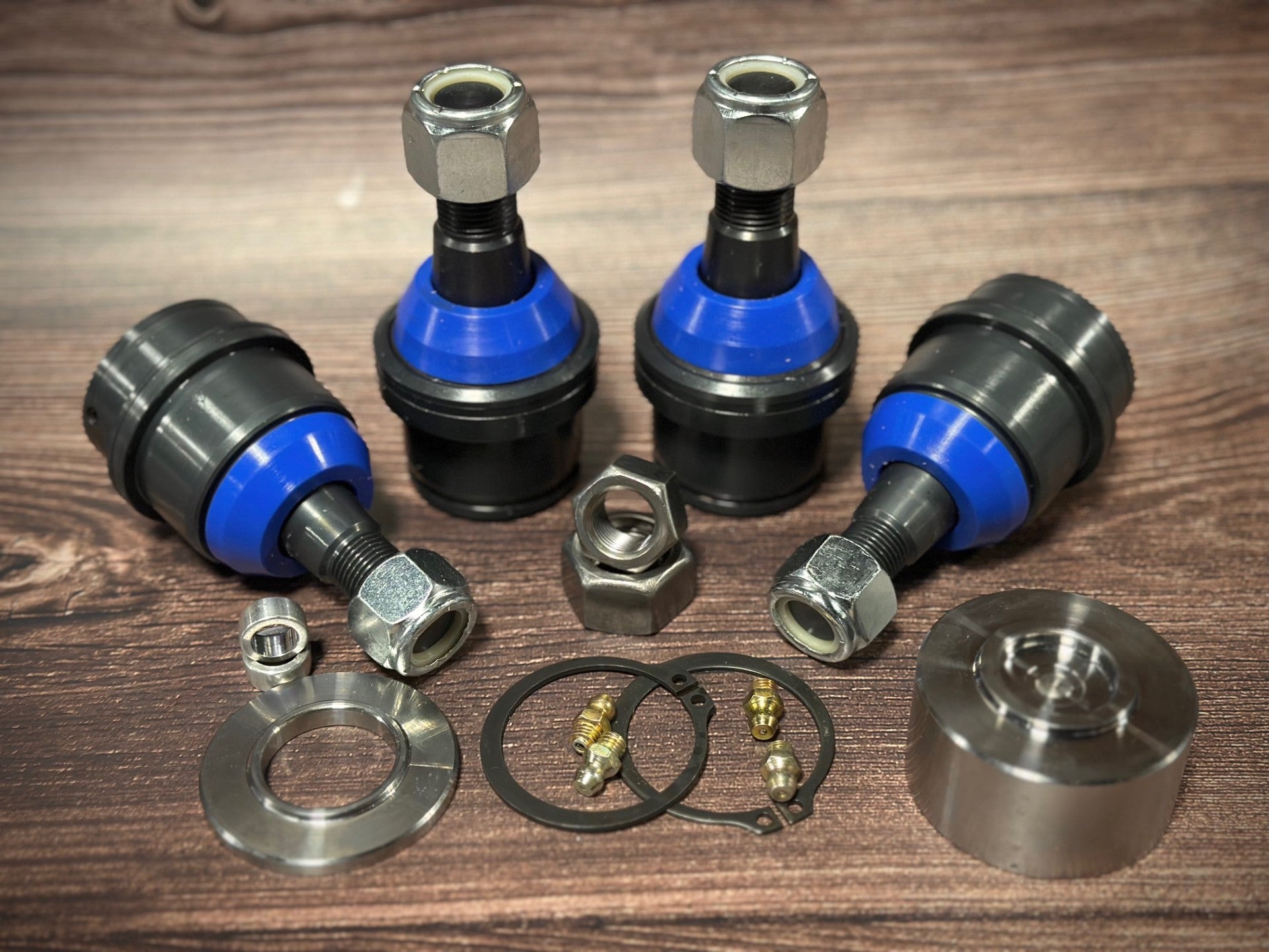 ** SET OF 4 OVERSIZED** EMF Dodge Ram 10-13 4WD Upper and Lower Ball Joint Kit